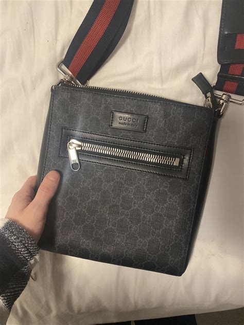 gucci men's messenger bags|authentic Gucci Messenger bag.